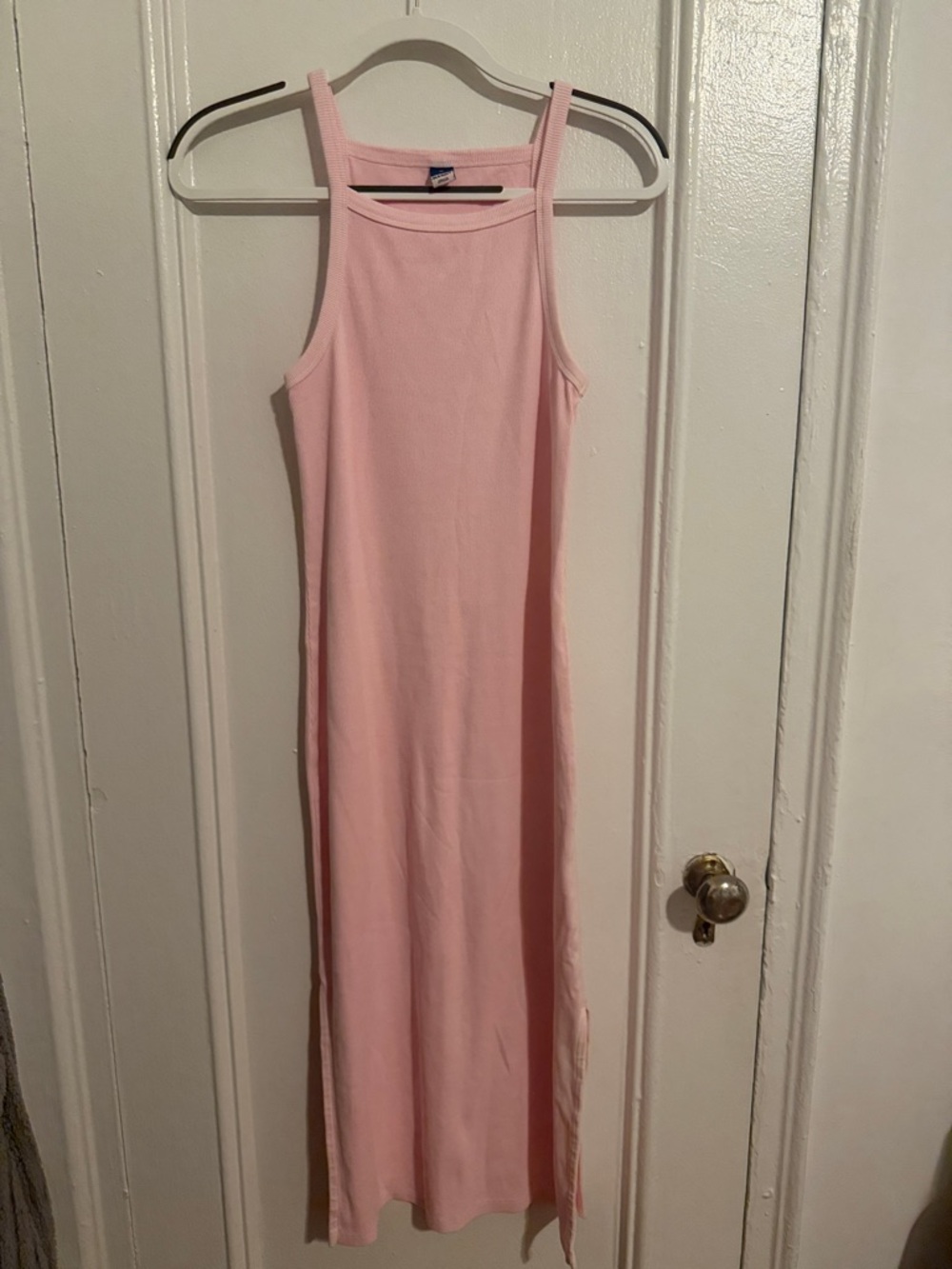 Sleeveless Pink Maxi Dress - Classic Tank Style